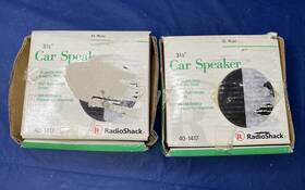 40-1417 Radioshack Radio Shack 3-1/2 Inch Car Speakers 15w Full Range Driver Nos Set Of 2