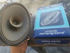 4040-1261c Radioshack Radio Shack 5x7 Full Range Car Speaker 40-1261c Nos 10 Watt