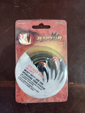 Raptor 086429009589 Audio Speaker Wire 20ft Aw-swft New