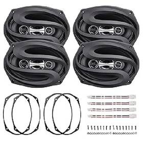 X00502g97r Seventour Set Of 4 350 Watt 6x9 4-way Door Speakers For Dodge Ram 1500/2500/3500 2013-2024