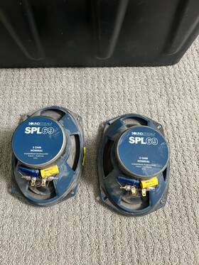 Spl69 Soundstream 2 Ohm Nominal Speakers Pair Set For Parts Or Not Working