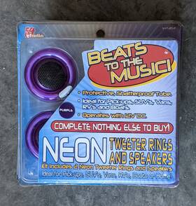 Snt20-p Studio 54 Purple Anillos De Neon Y Altavoces - Latido Al Compas La Musica 12v