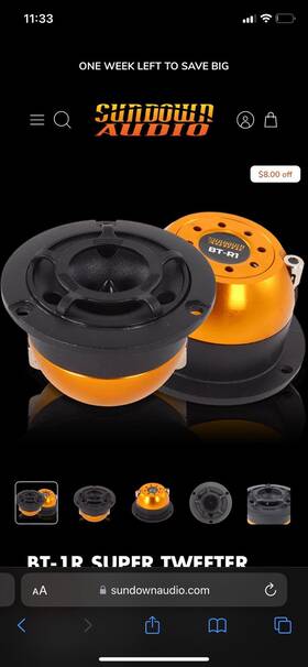 Bt-1r Sundown Audio Super Tweeters