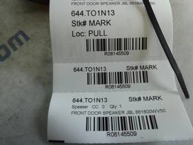 644.to1n13 Toyota Prius 2013 Speaker