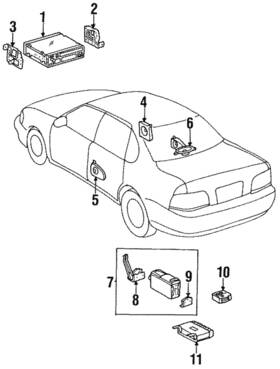 86150-ac010 Toyota Genuine Speaker