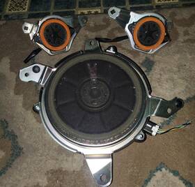 861500e010 Toyota Highlander Oem Rear Deck Lid Subwoofer And Speakers Set 2014-2020