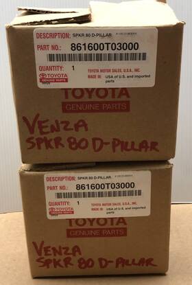 86160-0t030 Toyota 09-12 Venza Rr. Door Upper Qtr Jbl Spkr. 861600t030 Lot Of 2