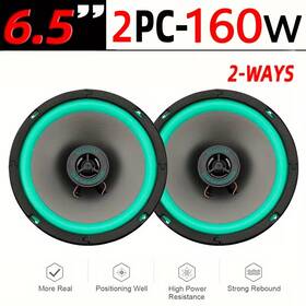 C00407003 Trustfo11 2pc 6.5ftft Car Coaxial Speaker 2 Way 160w Hifi Audio Stereo Full-range Us