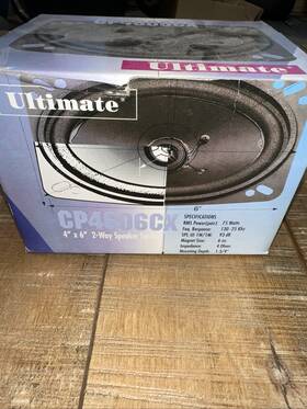 Cp4606cx Ultimate Sound 4 Inch X6 2-way Car Speakers 75w Rms 93db Pair Untested