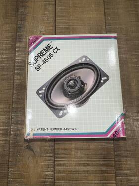 Sp-4606 Ultimate Sound Rare Vintage New Supreme Cx 4x6 Inch Coaxial Car Speakers Untested