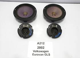 1ho035411a Volkswagen 99-03 Oem Eurovan Gls Front Left Right Door Speaker Tweeter Set
