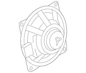 1k0-035-415 Volkswagen Genuine Front Dr Speaker
