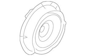 1y0-035-411-n Volkswagen Genuine Rear Speaker