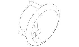 5k0-868-159-a-82v Volkswagen Genuine Speaker Grille