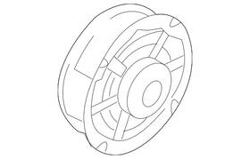 7e0-035-710-b Volkswagen Genuine Rear Dr Speaker