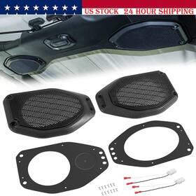 Vsqp2260 Vsshop 6.5 Inch Overhead Soundbar Speaker Adapters For Jeep Wrangler Jl 2018-up And Gladiator