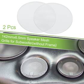 X Autohaux 634149796229 2pcs 5.5 Inch Car Steel Speaker Mesh Grille For Audio Subwoofer 142mmx6.5mm White