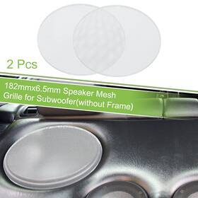 X Autohaux 634149796274 2 Pcs 7 Inch Car Steel Speaker Mesh Grille For Audio Subwoofer 182mmx6.5mm White