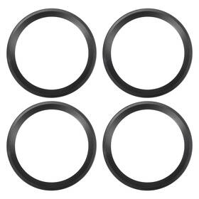 X Autohaux 634149827534 4 Pcs 8 Inch Car Subwoofer Speaker Rings Spacers Audio Decorative Circle Black