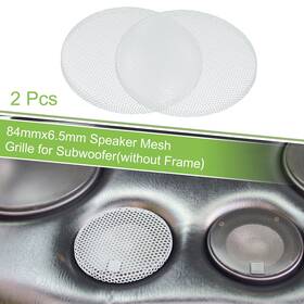 X Autohaux 637516404567 2 Pcs 3 Inch Car Steel Speaker Mesh Grille For Audio Subwoofer 84mmx6.5mm White X Autohaux 637516404567 2 Pcs 3 Inch Car Steel Speaker Mesh Grille For Audio Subwoofer 84mmx6.5mm White