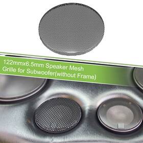 X Autohaux 637516405724 1pcs 4.5 Inch Car Steel Speaker Mesh Grille For Audio Subwoofer 122mmx6.5mm Black