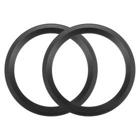 X Autohaux 637516416997 2 Pcs 6.5 Inch Car Subwoofer Speaker Rings Spacers Audio Decorative Circle Black