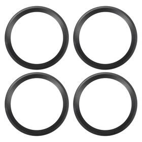 X Autohaux 637516417499 4 Pcs 8 Inch Car Subwoofer Speaker Rings Spacers Audio Decorative Circle Black