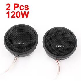 X Autohaux 712662414414 20mm Dia Flush Mounted Black Car Dome Tweeter 120w 92db 2 Pcs New