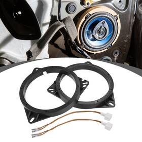 X Autohaux 724117444167 6.5 Inch Car Speaker Adapter Spacer Ring With Wire Combination For Toyota Avalon X Autohaux 724117444167 6.5 Inch Car Speaker Adapter Spacer Ring With Wire Combination For Toyota Avalon