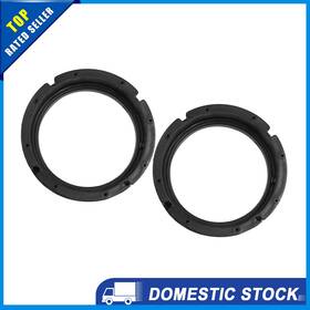 X Autohaux 726215643787 Pack Of 2 For Volkswagen 6.5 Inch Car Black Plastic Speaker Spacers Round