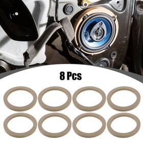 X Autohaux 781913520785 8 Pcs Universal 6.5 Inch Speaker Subwoofer Mounting Spacer Rings Beige