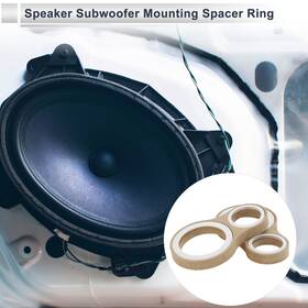 X Autohaux 781954422161 Speaker Spacer Ring Adapter Dual Rings For 1.2 Inch 3 Wood 2 Set Universal