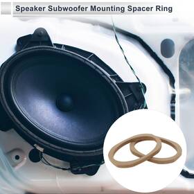 X Autohaux 781954422277 Speaker Spacer Ring Adapter For 6 Inch 9 Brown Wood 2 Pcs Universal