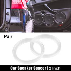 X Autohaux 782685174565 2pcs Car Speaker Spacer Ring Mounting Plate 54mm Id Acrylic For 2 Inch