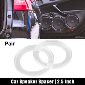 X Autohaux 782685174572 2pcs Car Speaker Spacer Adapter Mount Ring Plate 60mm Id For 2.5 Inch