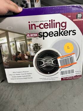 Ns-iw280cwh Yamaha 3 Way In Ceiling Speaker 6.5 Inch