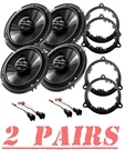 Pioneer 200 Watts Front & Rear Door Speaker Kit For 2013 To 2019 Nissan Sentra. Fixed Price $144.99.