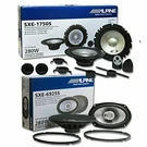 Alpine SXE-1750S 6.5" Way Component & SXE-6925S 6"X9" Car Speakers. Fixed Price $129.99.
