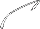 Genuine Infiniti Upper Molding 822D4-4GA0A. Fixed Price $195.20.
