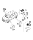 Genuine Mopar Sub Woofer Speaker 68302371AA. Fixed Price $269.12.