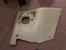 Classic Saab 900 Turbo Convertible Taupe Right Rear Seat Speaker Body Side Panel. Fixed Price $59.95.