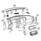 For Ram 1500 2019-2022 Mopar 6EZ311C5AC Center Speaker Cover. Fixed Price $260.30.
