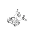 Genuine Mopar Rear Speaker 68326319AA. Fixed Price $17.66.