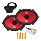 Mtx TERMINATOR68 5X7" 6X8" Coaxial Speakers + Accessories. Fixed Price $123.45.