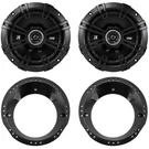 2X Kicker 43DSC6504 6.5" 240W Max 2-WAY Speakers W/mounting Ring Adapter 98-2013. Fixed Price $101.49.