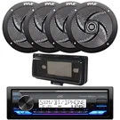 Jvc KD-X38MBS In-dash Bluetooth Marine Radio, 4X 4" 100W Speaker, Cover (black). Fixed Price $170.99.