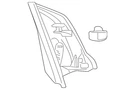 Genuine Honda Garnish Door Mirror *NH167L* (graphite Black) 76270-T0G-A10ZL. Fixed Price $12.11.