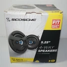 Scosche 5.25" 4 Way Speakers 160 Watts Factory Fit Opened Box. Fixed Price $16.24.