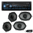 Alpine UTE-73BT Bluetooth Receiver No Cd Kicker 44KSC6804 6X8" 5X7" Speakers. Fixed Price $269.87.