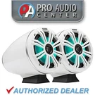 46KMFC65W Kicker Series 6.5" White Marine Led Speakers+surface Mount Cans. Fixed Price $424.96.